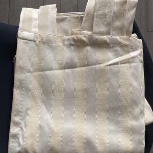 Off white curtain panels